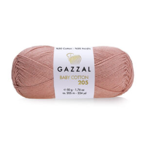 Купить пряжу GAZZAL Baby Cotton 205 цвет 502 производства фабрики GAZZAL
