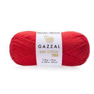 Купить пряжу GAZZAL Baby Cotton 205 цвет 515 производства фабрики GAZZAL