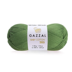 Купить пряжу GAZZAL Baby Cotton 205 цвет 516 производства фабрики GAZZAL