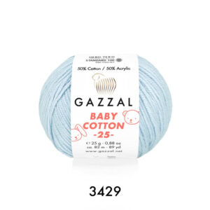 Купить пряжу GAZZAL Baby Cotton 25 цвет 3429 производства фабрики GAZZAL