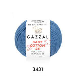 Купить пряжу GAZZAL Baby Cotton 25 цвет 3431 производства фабрики GAZZAL