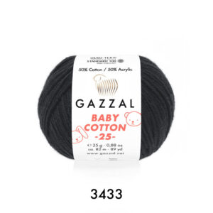 Купить пряжу GAZZAL Baby Cotton 25 цвет 3433 производства фабрики GAZZAL