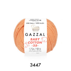 Купить пряжу GAZZAL Baby Cotton 25 цвет 3447 производства фабрики GAZZAL