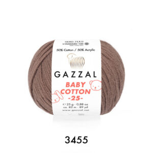 Купить пряжу GAZZAL Baby Cotton 25 цвет 3455 производства фабрики GAZZAL
