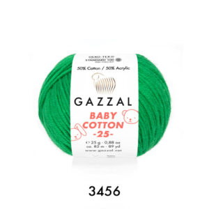 Купить пряжу GAZZAL Baby Cotton 25 цвет 3456 производства фабрики GAZZAL