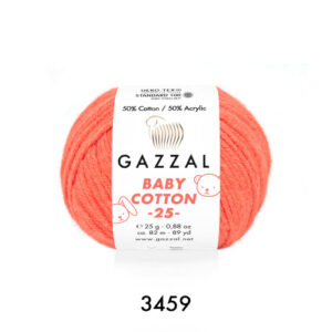 Купить пряжу GAZZAL Baby Cotton 25 цвет 3459 производства фабрики GAZZAL