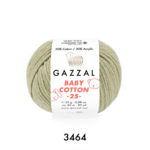 Купить пряжу GAZZAL Baby Cotton 25 цвет 3464 производства фабрики GAZZAL