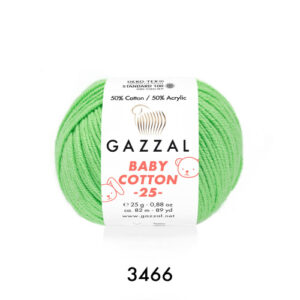 Купить пряжу GAZZAL Baby Cotton 25 цвет 3466 производства фабрики GAZZAL