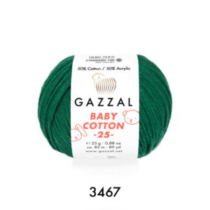 Купить пряжу GAZZAL Baby Cotton 25 цвет 3467 производства фабрики GAZZAL