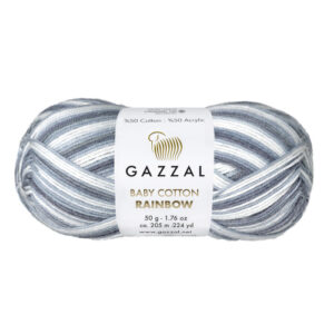 Купить пряжу GAZZAL Baby Cotton Rainbow цвет Baby Cotton Rainbow (476) производства фабрики GAZZAL