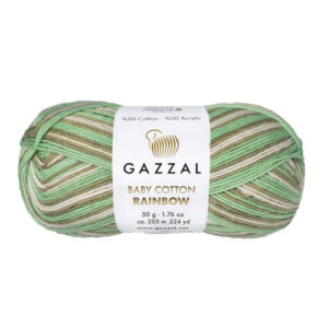 Купить пряжу GAZZAL Baby Cotton Rainbow цвет Baby Cotton Rainbow (477) производства фабрики GAZZAL