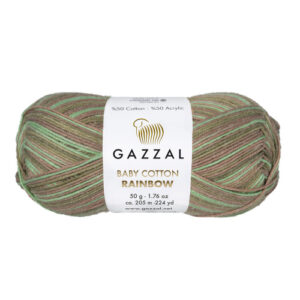 Купить пряжу GAZZAL Baby Cotton Rainbow цвет Baby Cotton Rainbow (478) производства фабрики GAZZAL