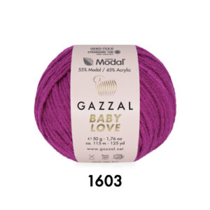Купить пряжу GAZZAL Baby Love цвет 1603 производства фабрики GAZZAL