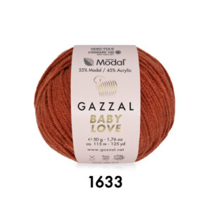 Купить пряжу GAZZAL Baby Love цвет 1633 производства фабрики GAZZAL