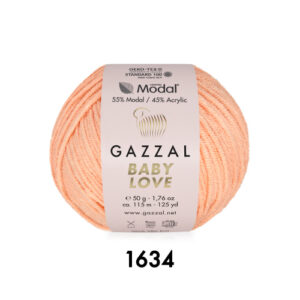 Купить пряжу GAZZAL Baby Love цвет 1634 производства фабрики GAZZAL