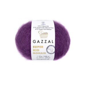 Купить пряжу GAZZAL Super Kid Mohair цвет 64410 производства фабрики GAZZAL