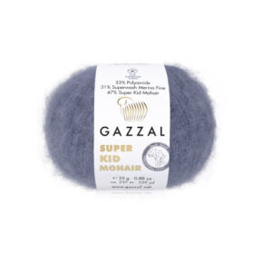 Купить пряжу GAZZAL Super Kid Mohair цвет 64411 производства фабрики GAZZAL