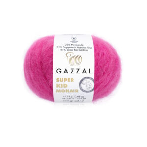Купить пряжу GAZZAL Super Kid Mohair цвет 64421 производства фабрики GAZZAL