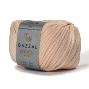 Купить пряжу GAZZAL Wool 90 цвет 3651 производства фабрики GAZZAL