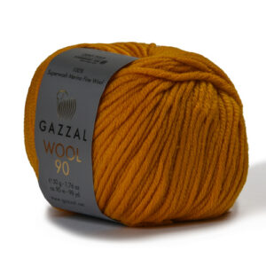 Купить пряжу GAZZAL Wool 90 цвет 3667 производства фабрики GAZZAL
