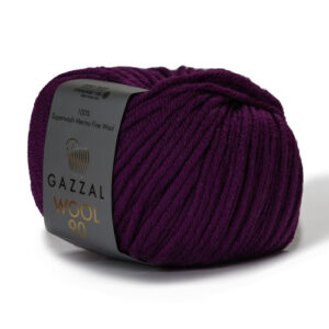 Купить пряжу GAZZAL Wool 90 цвет 3684 производства фабрики GAZZAL