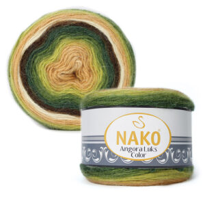 Купить пряжу NAKO ANGORA LUKS COLOR цвет 81905 производства фабрики NAKO