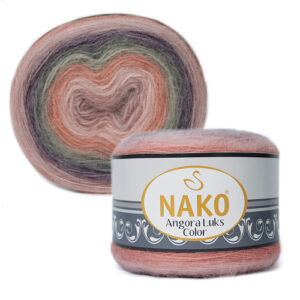 Купить пряжу NAKO ANGORA LUKS COLOR цвет 81915 производства фабрики NAKO