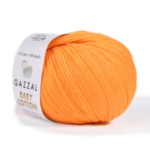 Купить пряжу GAZZAL Baby Cotton цвет 3416 производства фабрики GAZZAL