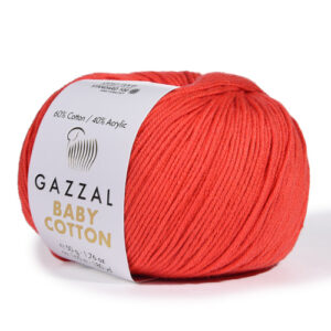 Купить пряжу GAZZAL Baby Cotton цвет 3418 производства фабрики GAZZAL