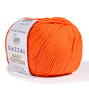 Купить пряжу GAZZAL Baby Cotton цвет 3419 производства фабрики GAZZAL