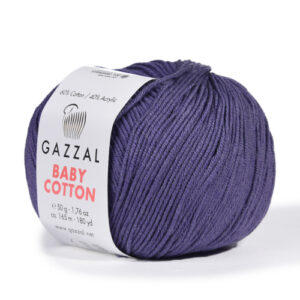 Купить пряжу GAZZAL Baby Cotton цвет 3440 производства фабрики GAZZAL