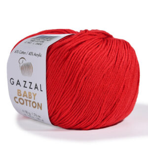 Купить пряжу GAZZAL Baby Cotton цвет 3443 производства фабрики GAZZAL