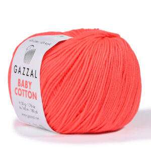 Купить пряжу GAZZAL Baby Cotton цвет 3459 производства фабрики GAZZAL