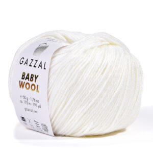 Купить пряжу GAZZAL Baby Wool цвет 801 производства фабрики GAZZAL