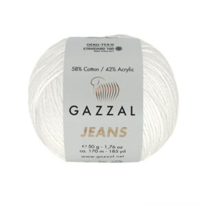 Купить пряжу GAZZAL Jeans цвет 1101 производства фабрики GAZZAL