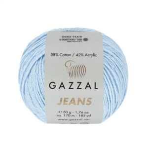 Купить пряжу GAZZAL Jeans цвет 1109 производства фабрики GAZZAL