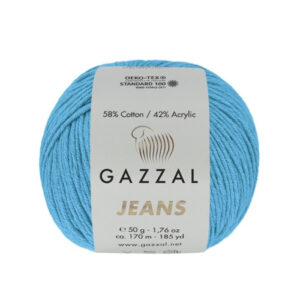 Купить пряжу GAZZAL Jeans цвет 1147 производства фабрики GAZZAL