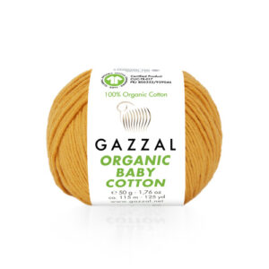 Купить пряжу GAZZAL Organic Baby Cotton цвет 418 производства фабрики GAZZAL
