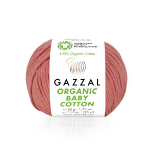 Купить пряжу GAZZAL Organic Baby Cotton цвет 419 производства фабрики GAZZAL