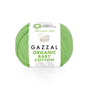 Купить пряжу GAZZAL Organic Baby Cotton цвет 421 производства фабрики GAZZAL