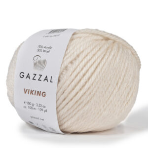 Купить пряжу GAZZAL Viking цвет 4001 производства фабрики GAZZAL