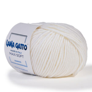 Купить пряжу LANA GATTO MAXI SOFT цвет 10001 производства фабрики LANA GATTO