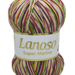 Купить пряжу LANOSO SUPER MERINO цвет 608 производства фабрики LANOSO