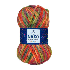 Купить пряжу NAKO SPORT WOOL SENLIK цвет 87732 производства фабрики NAKO