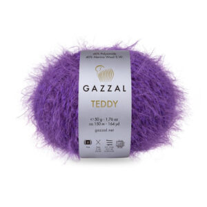 Купить пряжу GAZZAL Teddy цвет 6550 производства фабрики GAZZAL