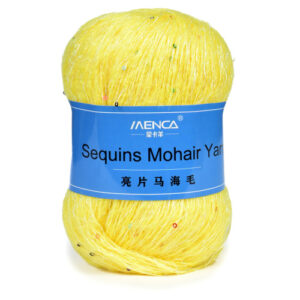 Купить пряжу Menca Sequins Mohair Yarn цвет 10 производства фабрики Menca