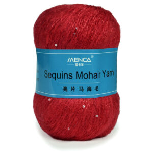Купить пряжу Menca Sequins Mohair Yarn цвет 14 производства фабрики Menca