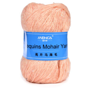 Купить пряжу Menca Sequins Mohair Yarn цвет 15 производства фабрики Menca