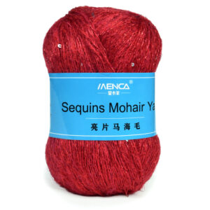 Купить пряжу Menca Sequins Mohair Yarn цвет 21 производства фабрики Menca