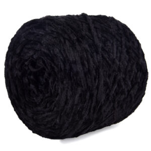 Купить пряжу INCHON TEXTILE Микровелюр (в 100гр мотках) цвет Черный производства фабрики INCHON TEXTILE